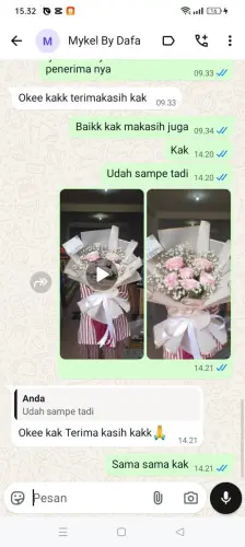 Testimonial Buket Bunga karawang