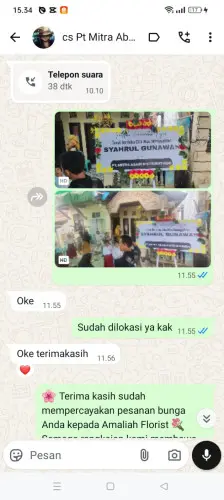 Testimonial Papan Bunga karawang